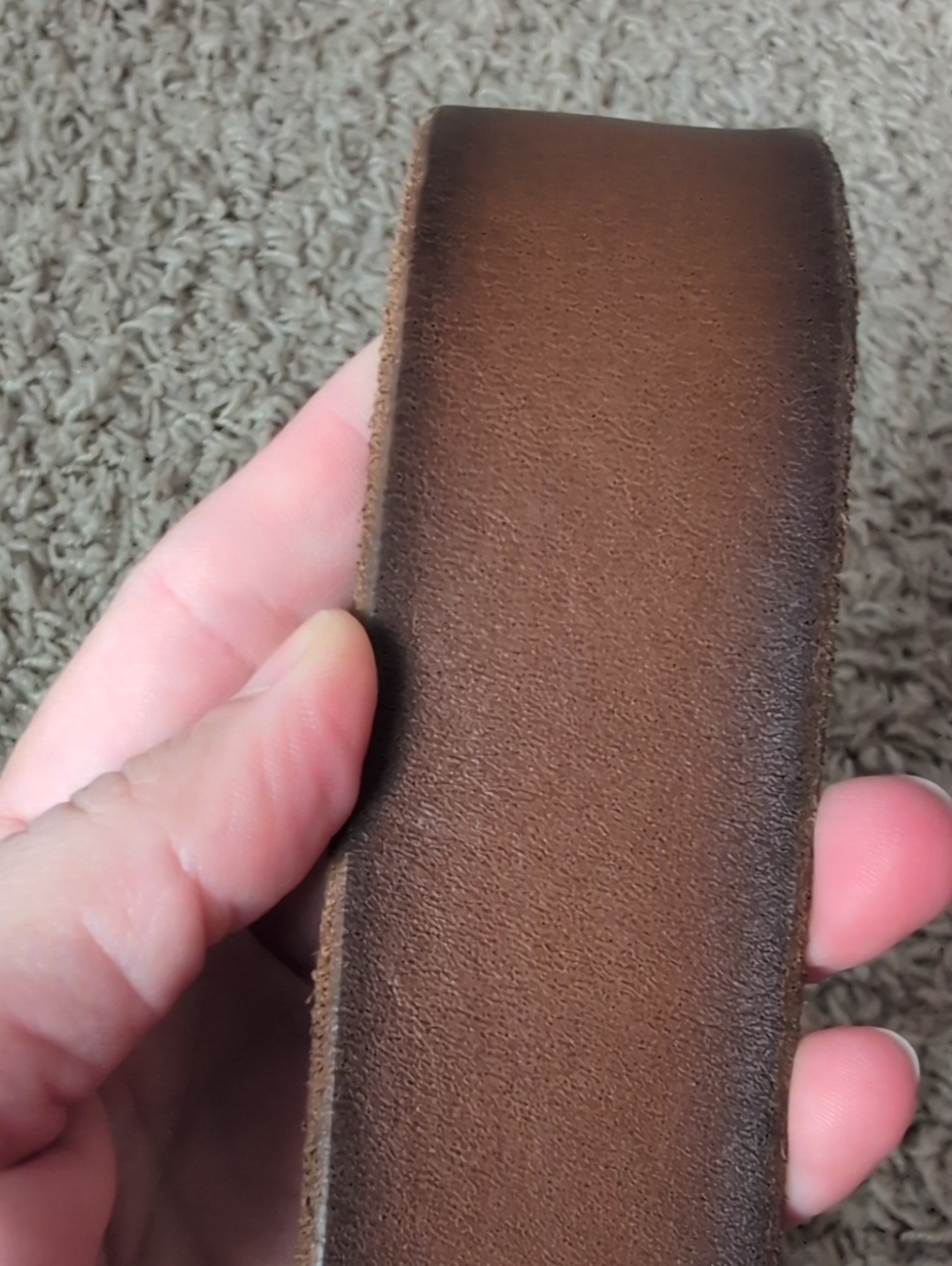 Gucci Brown Leather Double G Logo Belt - Picture 6 of 7
